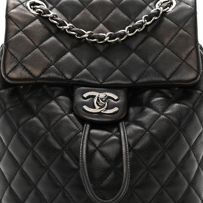 Chanel Calfskin Quilted Small Urban Spirit Backpack Black 8 of 11