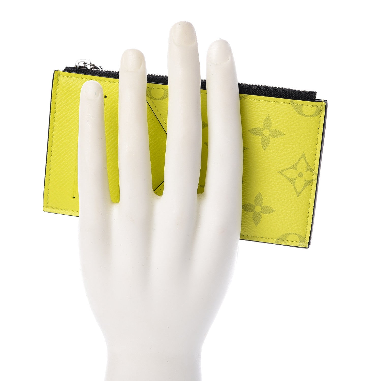 Louis Vuitton Monogram Taiga Coin Card Holder Yellow 2 of 6