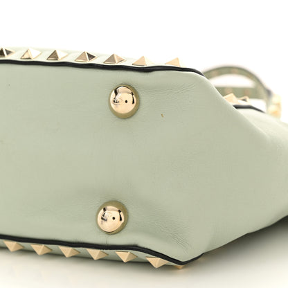 Valentino Garavani Vitello Mini Rockstud Tote Green Tea Sorbet 9 of 10