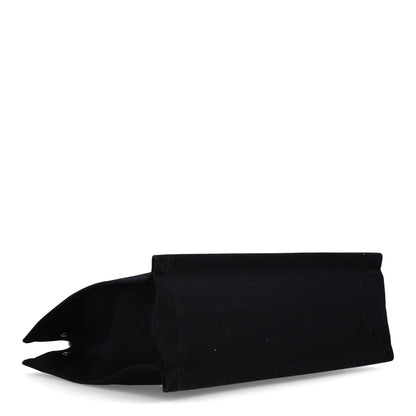 Saint Laurent Linen Calfskin Rive Gauche Tote Black 4 of 10