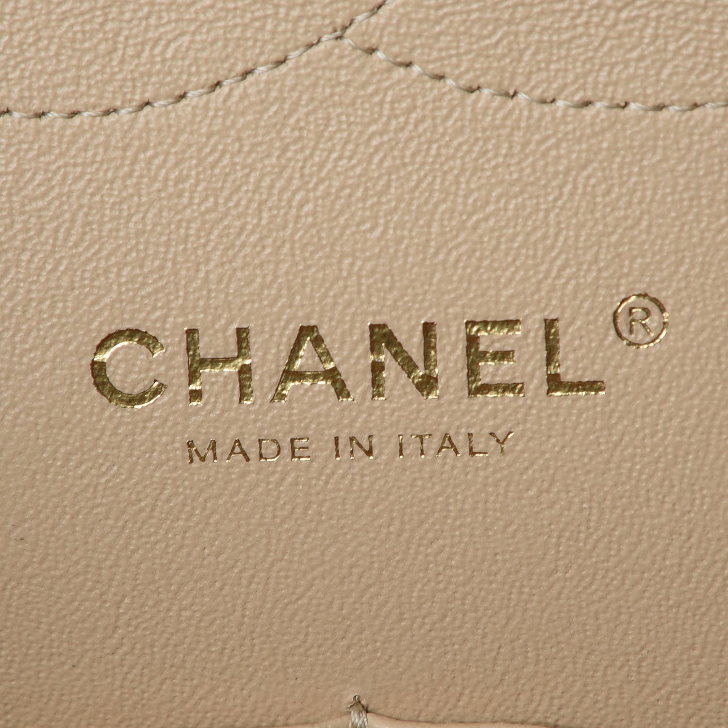 Chanel Lambskin Quilted Jumbo Double Flap Light Beige 8 of 9
