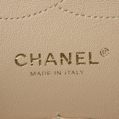Chanel Lambskin Quilted Jumbo Double Flap Light Beige 8 of 9