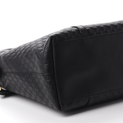 Gucci Soft Microguccissima Small Zippered Satchel Black 7 of 12