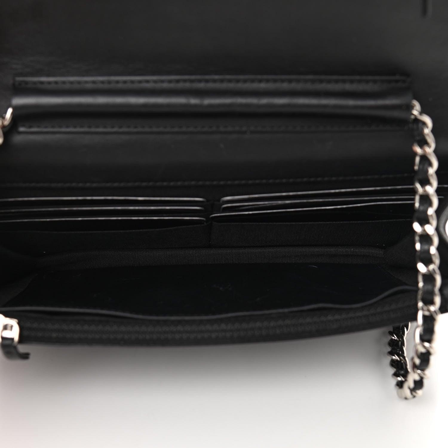 Chanel Caviar Timeless CC Wallet On Chain WOC Black 5 of 10