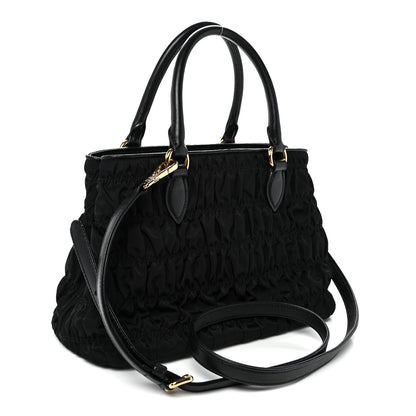 Prada Tessuto Nylon Gaufre Small Tote Black 3 of 10