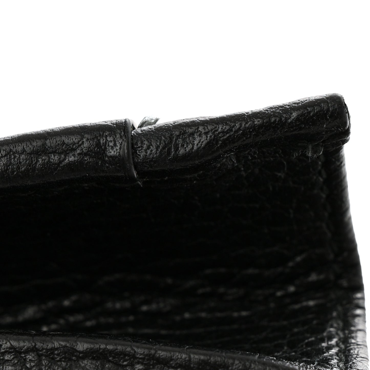 Calfskin Mini GG Marmont Chain Wallet Black
