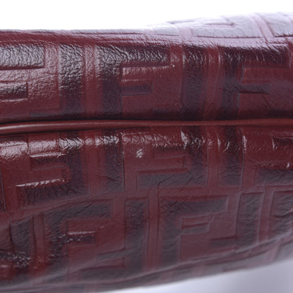 Fendi Vitello FF Embossed Small Chef Hobo Rosso 10 of 15