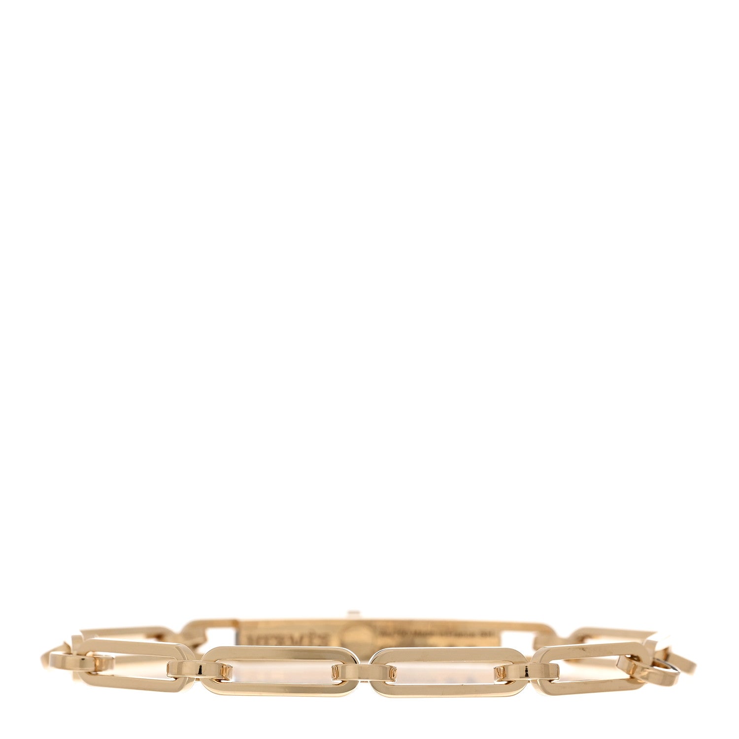 Hermes 18K Yellow Gold Diamond PM Kelly Chaine Bracelet SH 2 of 4