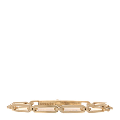 Hermes 18K Yellow Gold Diamond PM Kelly Chaine Bracelet SH 2 of 4