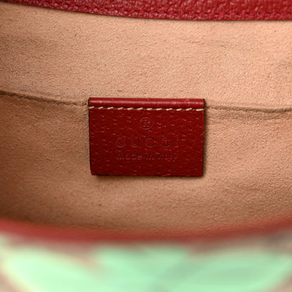 Gucci GG Supreme Monogram Tian Web Medium Padlock Messenger Shoulder Bag Beige Multicolor New Acero 6 of 12