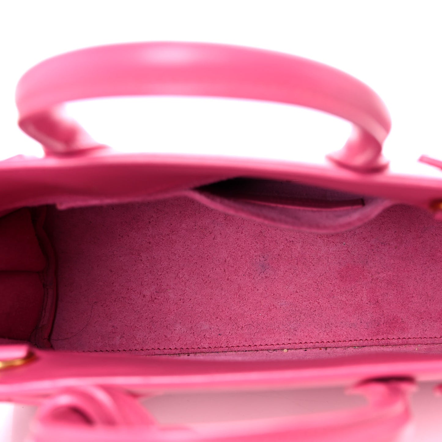 Calfskin Nano Sac De Jour Lipstick Fuchsia