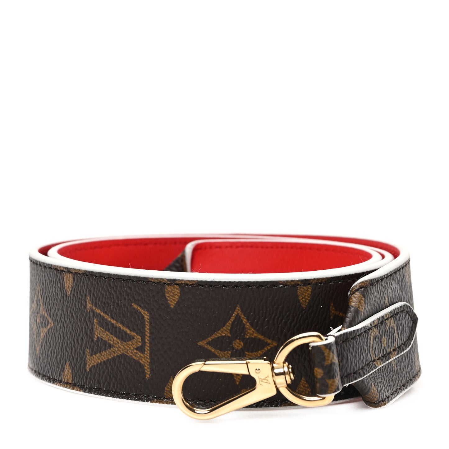 Monogram Bandouliere Shoulder Strap Red