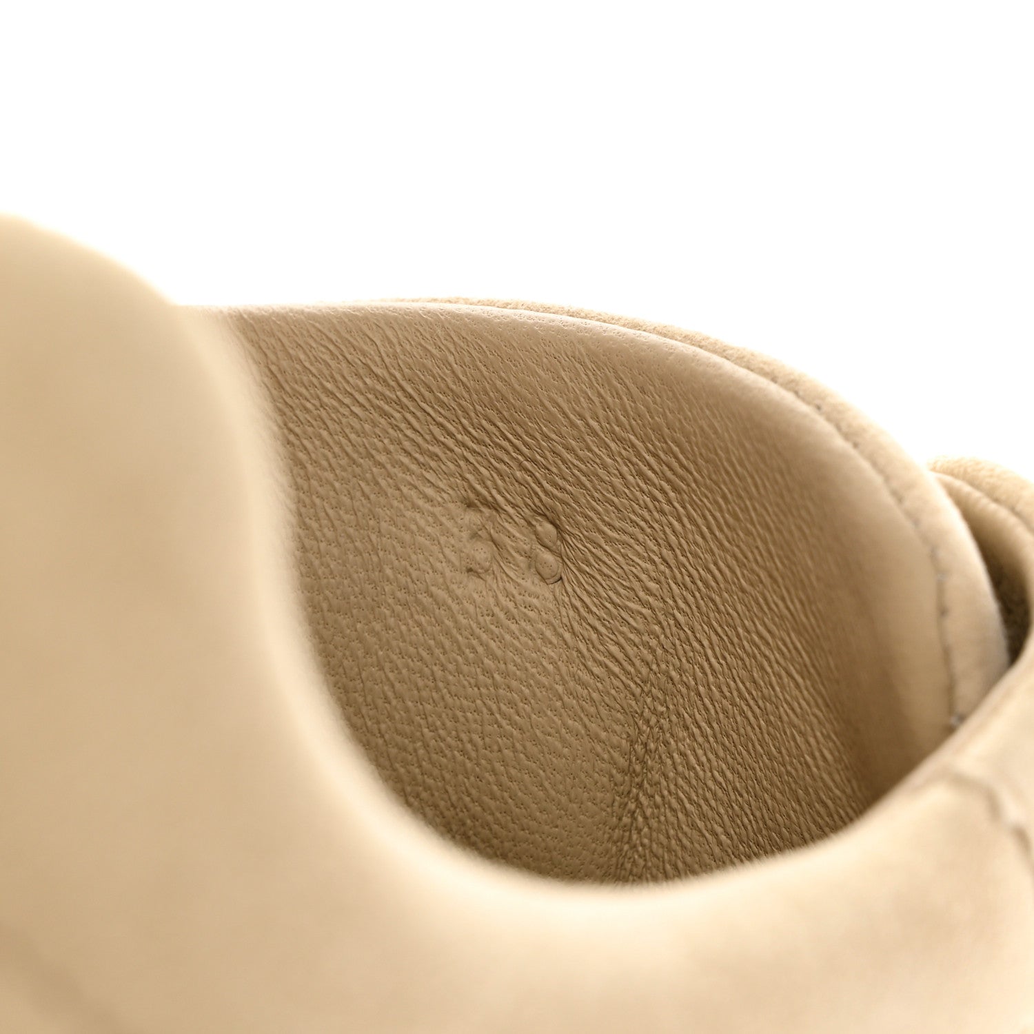 Hermes Goatskin Suede Goatskin Bouncing Sneakers 38 White Gomme 8 of 8
