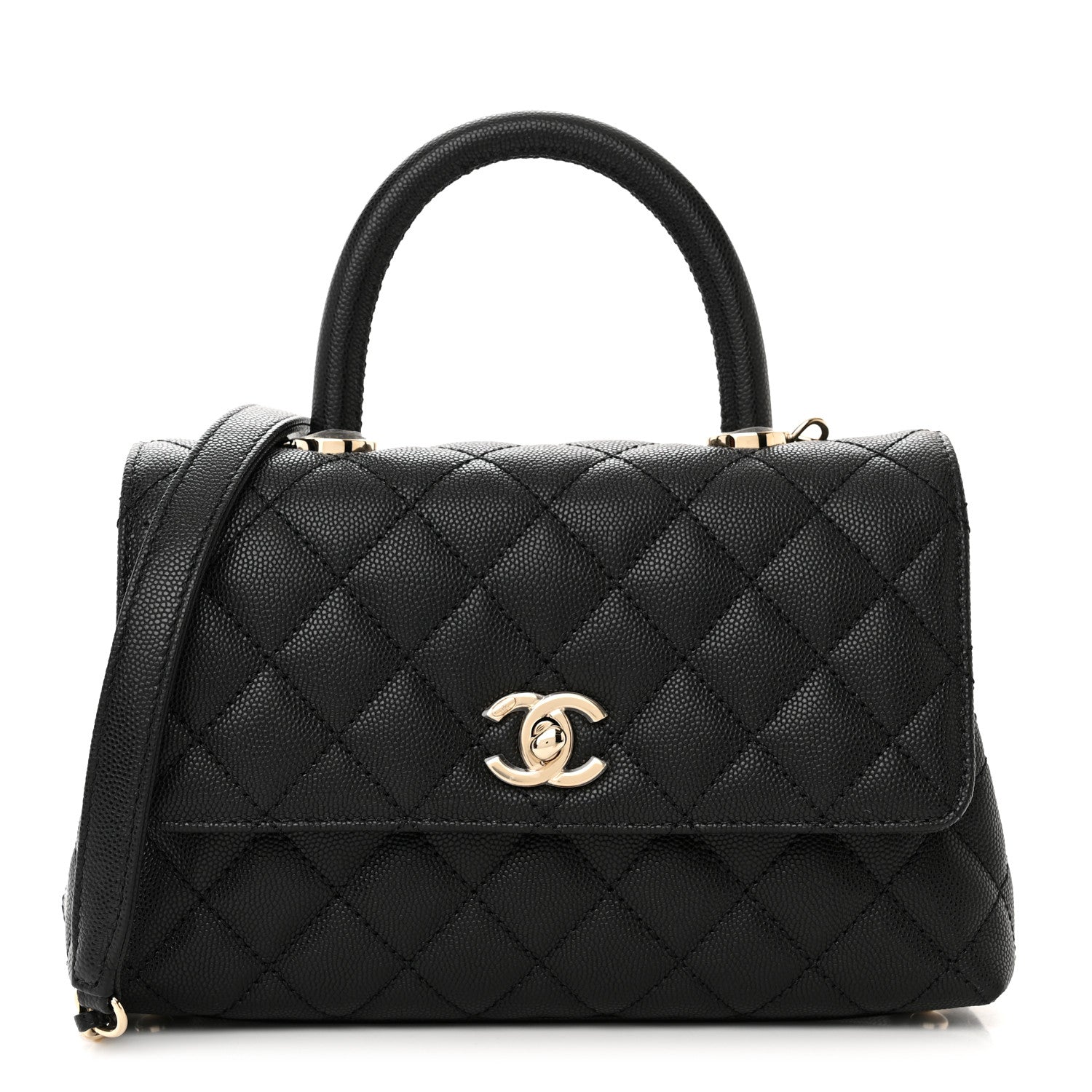 Chanel Caviar Quilted Mini Coco Handle Flap Black 1 of 11