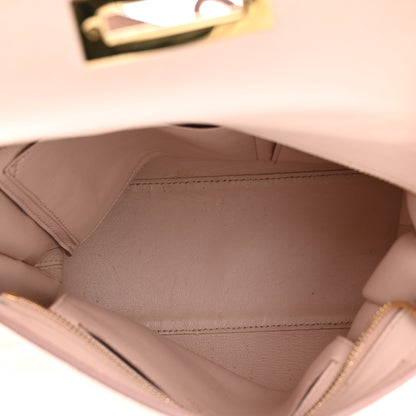 Salvatore Ferragamo Grained Calfskin Sofia Satchel Light Pink 4 of 13