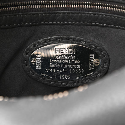 Fendi Cuoio Romano Selleria Lei Boston Tote Asfalto 5 of 11