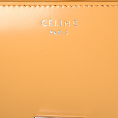 Celine Spazzolato Calfskin Medium Classic Box Flap Bag Corn 6 of 10