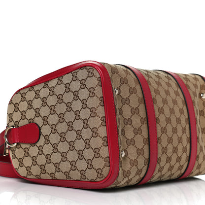 Gucci Monogram Medium Joy Boston Hibiscus Red 11 of 14