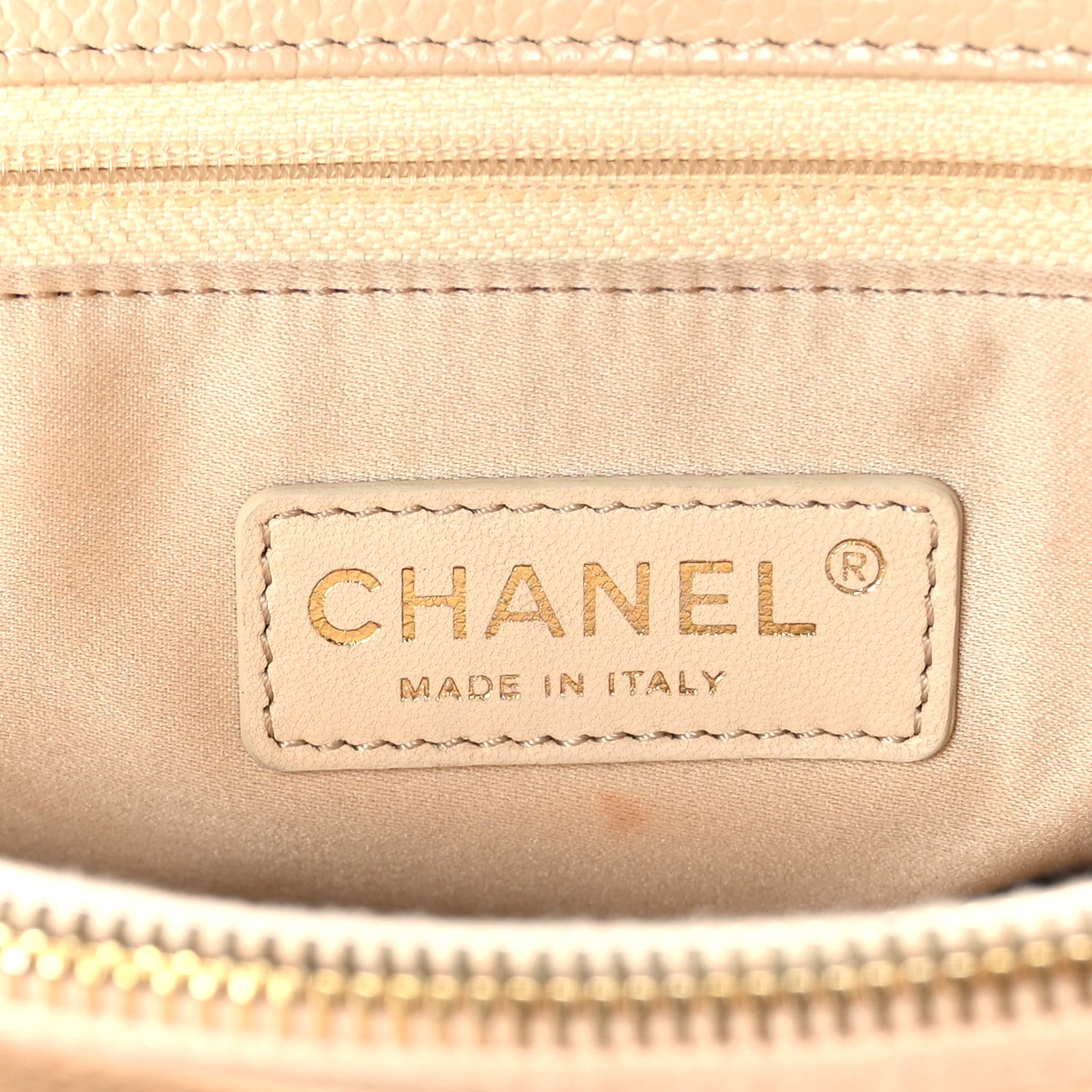Chanel Caviar Quilted Grand Shopping Tote GST Beige Clair 6 of 10