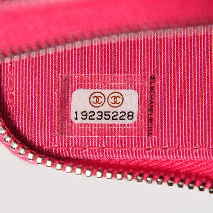 Chanel Patent Calfskin Quilted Zip Around Phone Holder Pink 8 of 8
