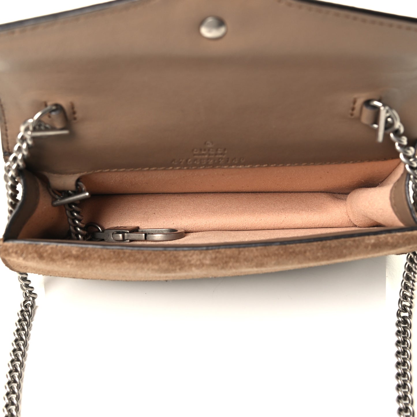 GG Supreme Monogram Super Mini Dionysus Shoulder Bag Taupe