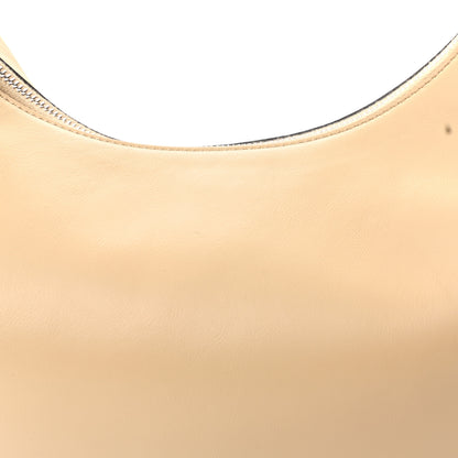 Fendi Vitello Grace Matte Metal Handle Medium Fendigraphy Hobo Bag Beige Amido 8 of 10