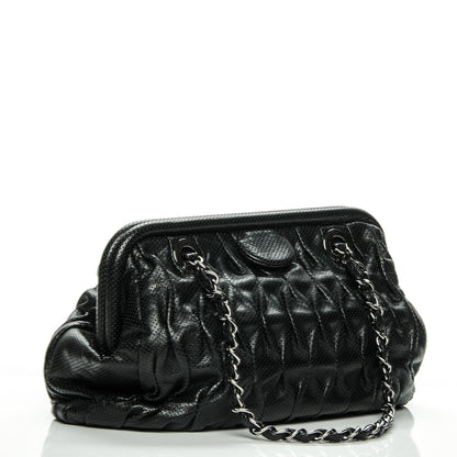 Chanel Calfskin Perforated Drill Frame Bag Black 3 of 7