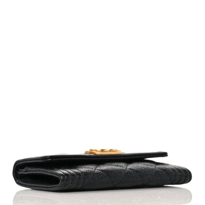 Chanel Caviar Quilted Boy Flap Card Holder Black 4 of 10