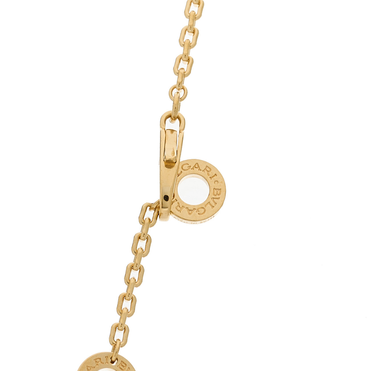18K Yellow Gold Diamond Serpenti Viper Demi Pave Pendant Necklace
