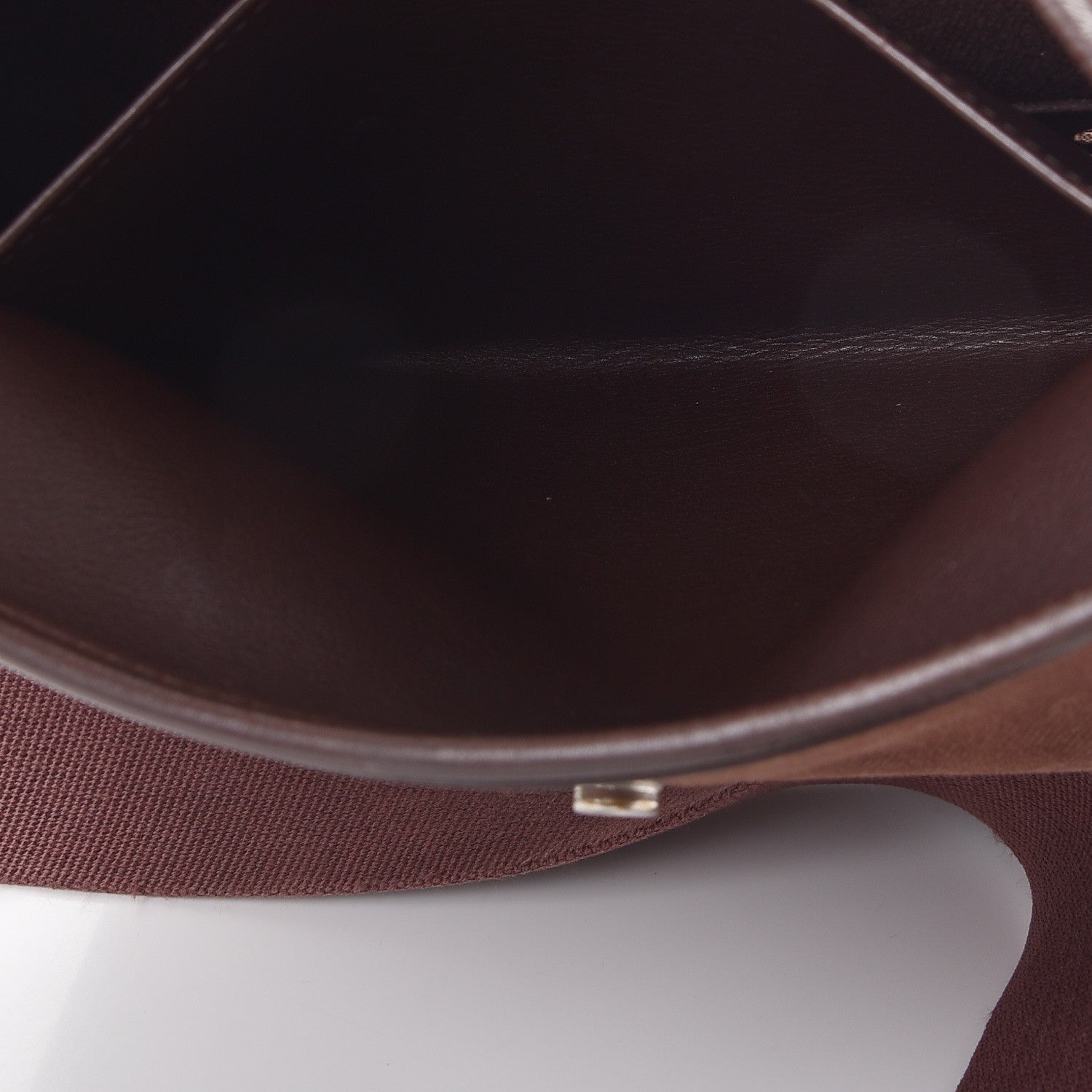 Hermes Toile Chevron Evergrain Evelyne PM Havane 11 of 12