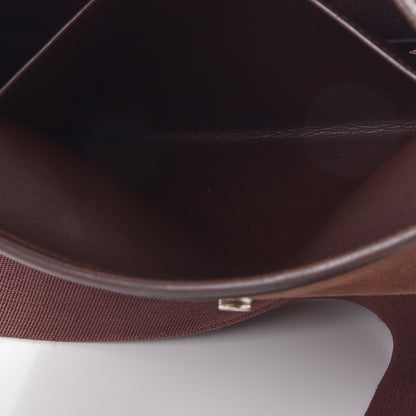 Hermes Toile Chevron Evergrain Evelyne PM Havane 11 of 12