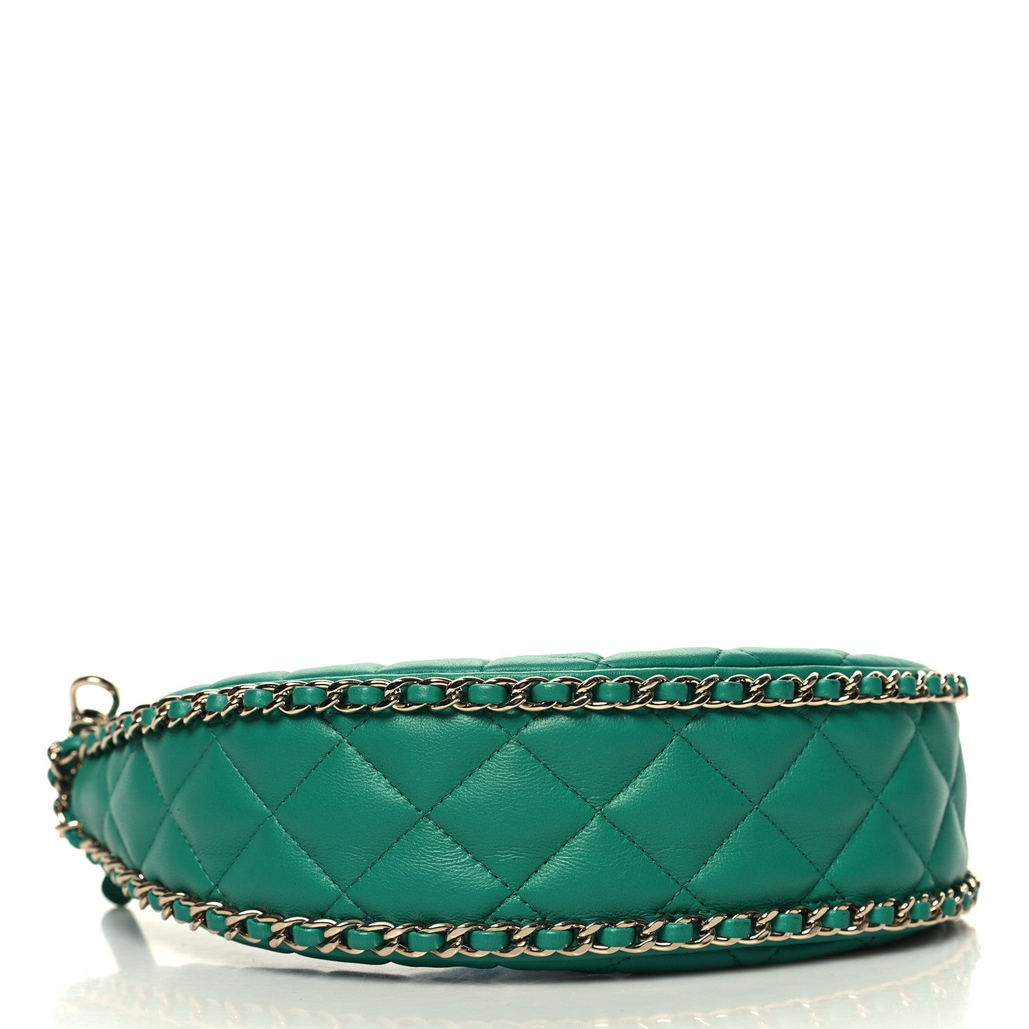 Chanel Lambskin Quilted Small Hobo Bag Green 4 of 10