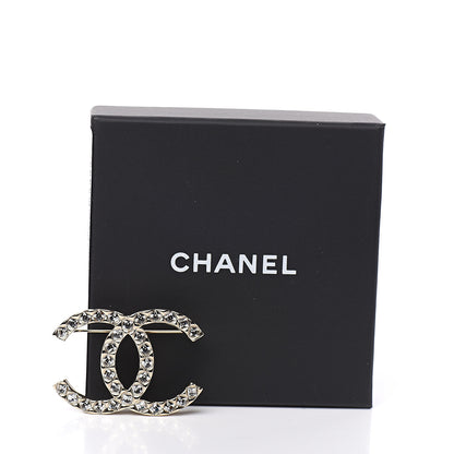 Chanel Baguette Crystal High Society CC Brooch Gold 4 of 4