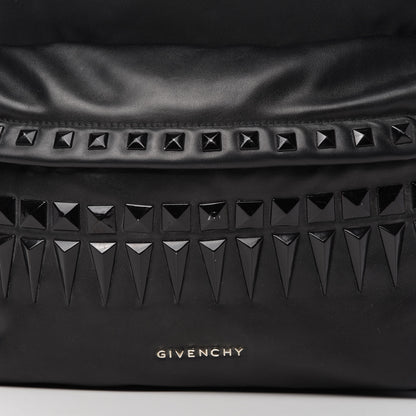 Givenchy Nylon Calfskin Studded Backpack Black 9 of 10