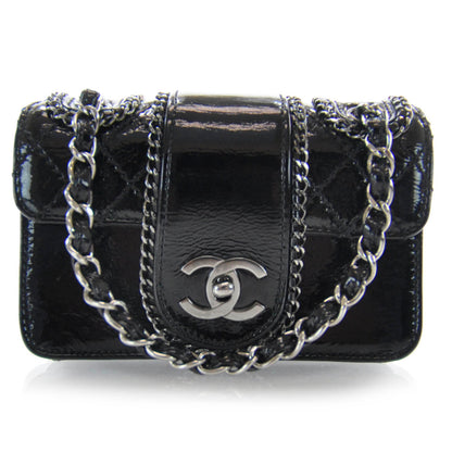Chanel Patent Mini Madison Flap Black 1 of 9