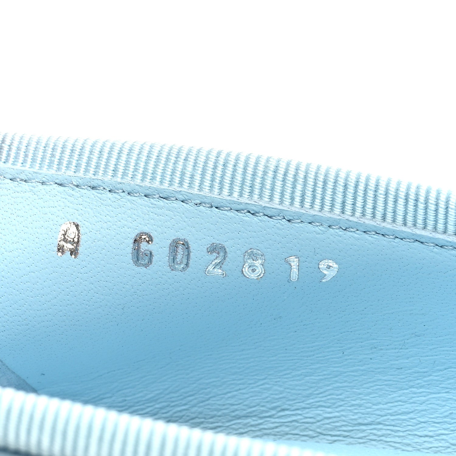 Chanel Lambskin Cap Toe CC Ballerina Flats 38.5 Light Blue Black 9 of 10