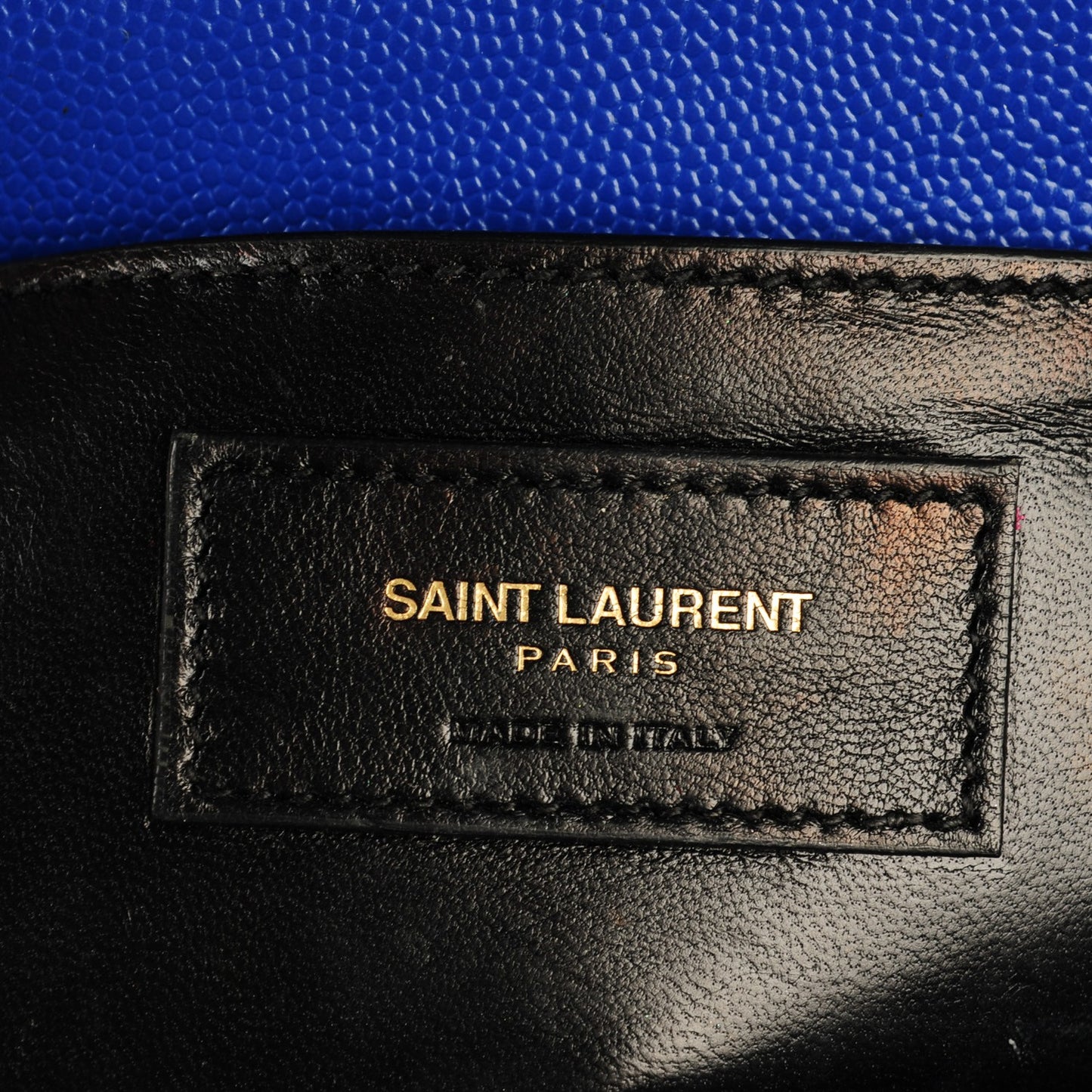 Grain De Poudre Small Classic Monogram Satchel Royal Blue