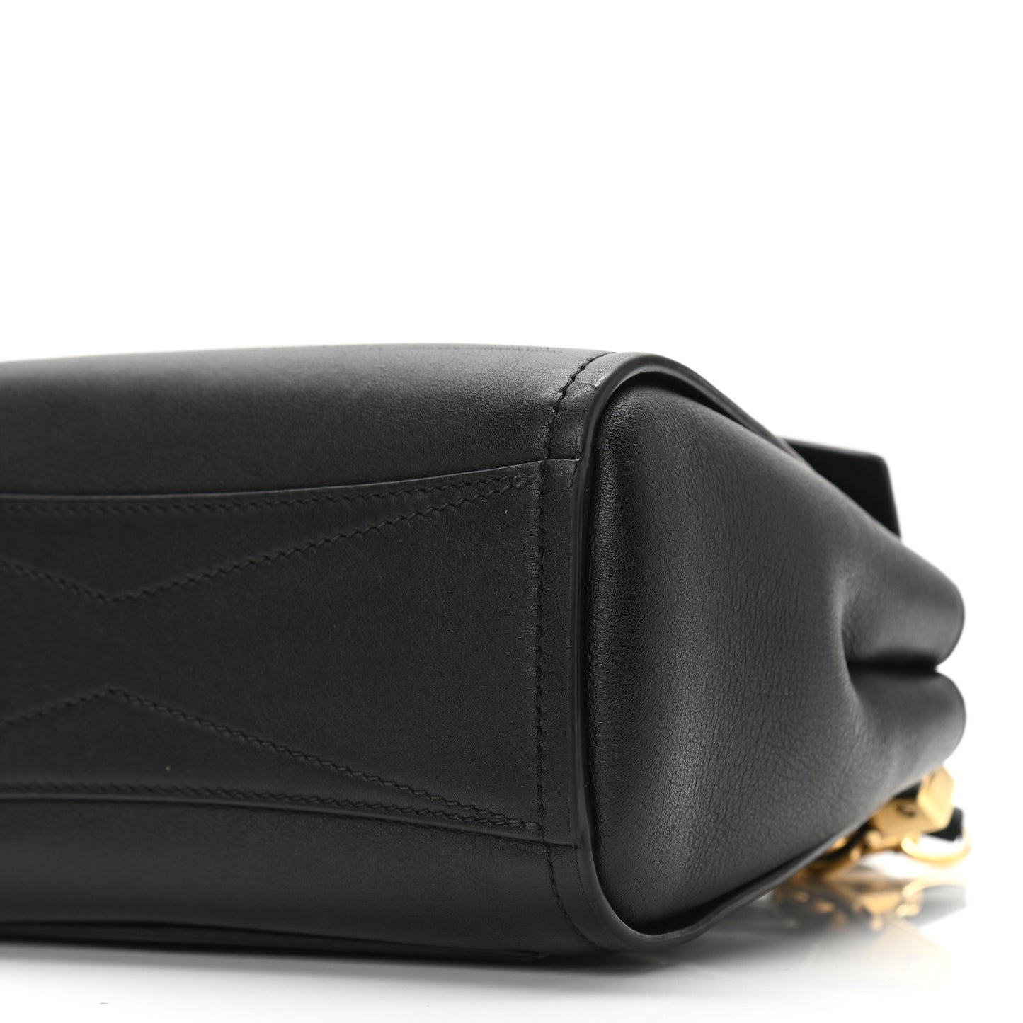 Calfskin Mini Mystic Shoulder Bag Black