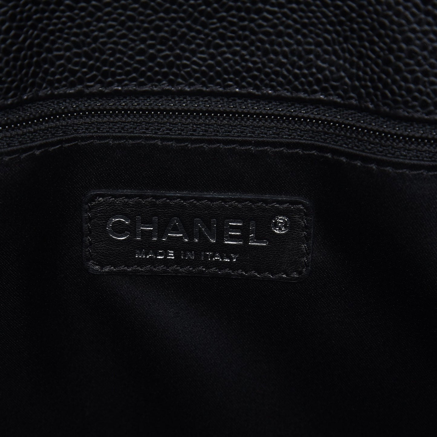 Caviar Quilted Grand Shopping Tote GST Black