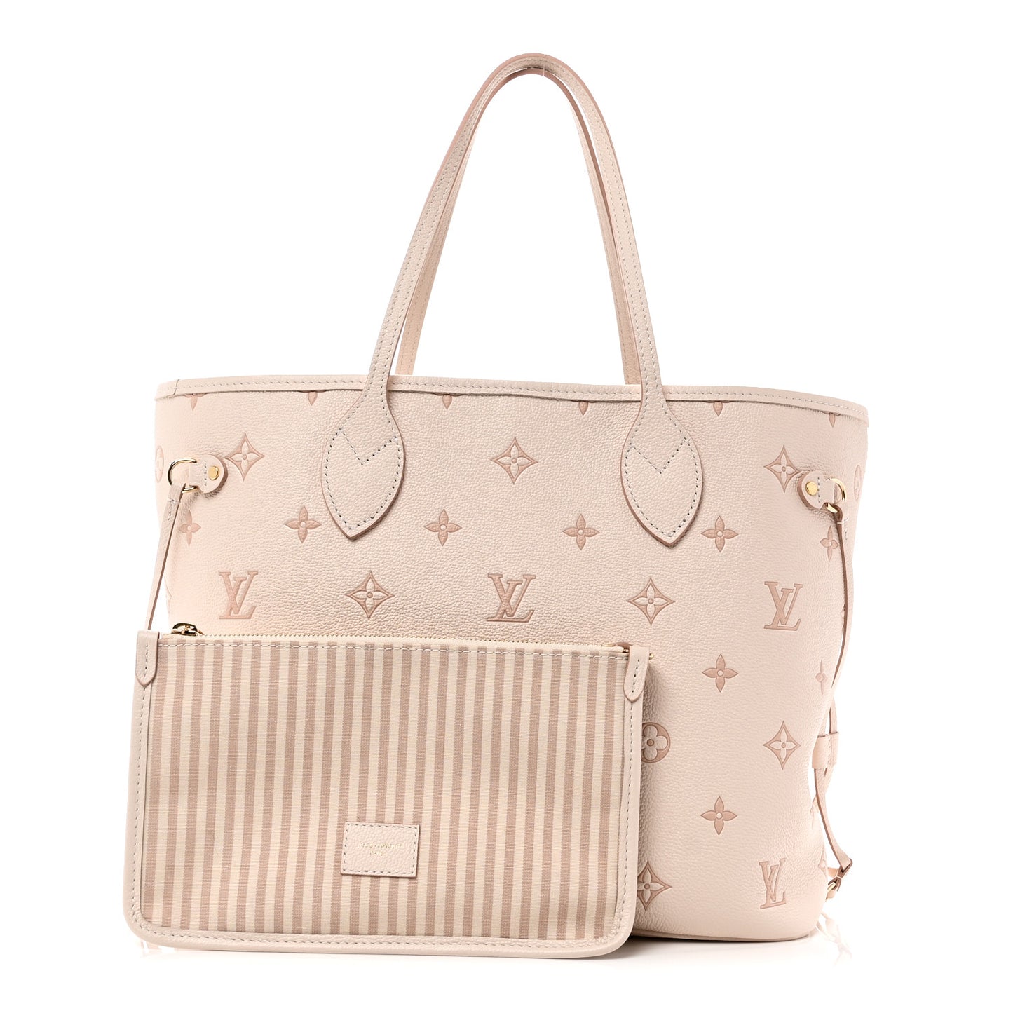 Monogram Debossed Neverfull MM Eden