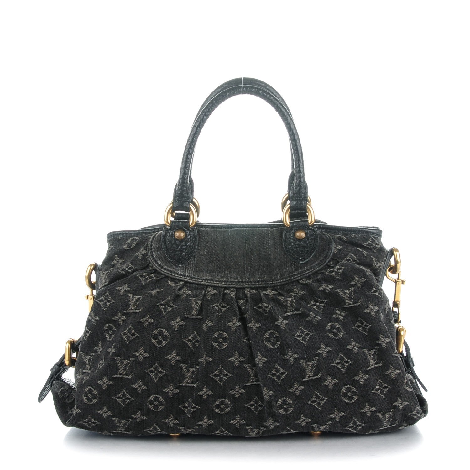 Louis Vuitton Denim Neo Cabby MM Black 1 of 7