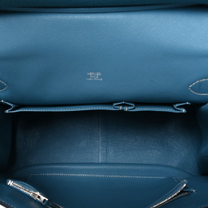 Hermes Taurillon Clemence Jypsiere 31 Blue Jean 5 of 8