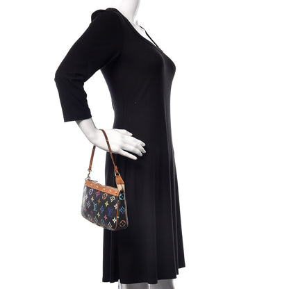 Louis Vuitton Monogram Multicolor Pochette Accessories Black 2 of 13
