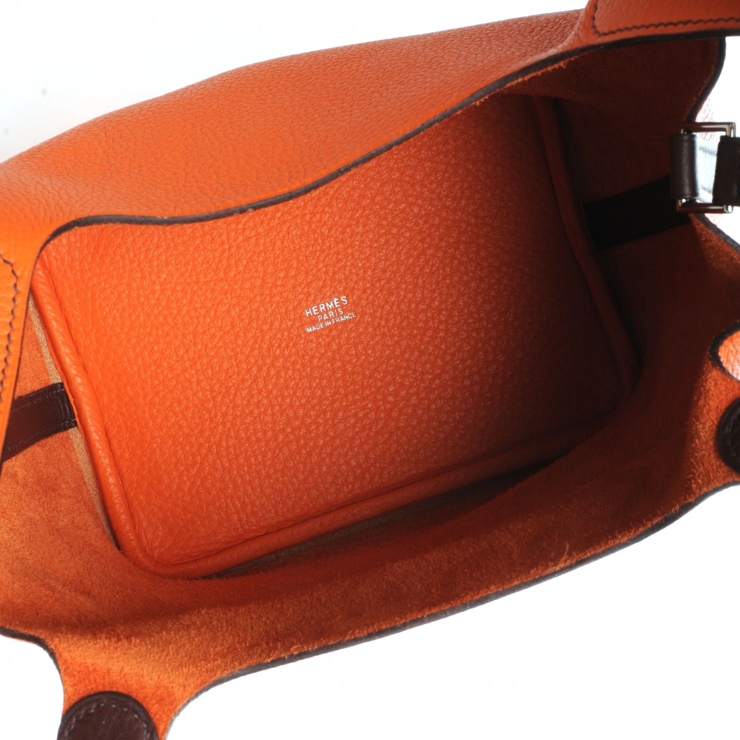 Taurillon Clemence Picotin PM Orange and Ebene
