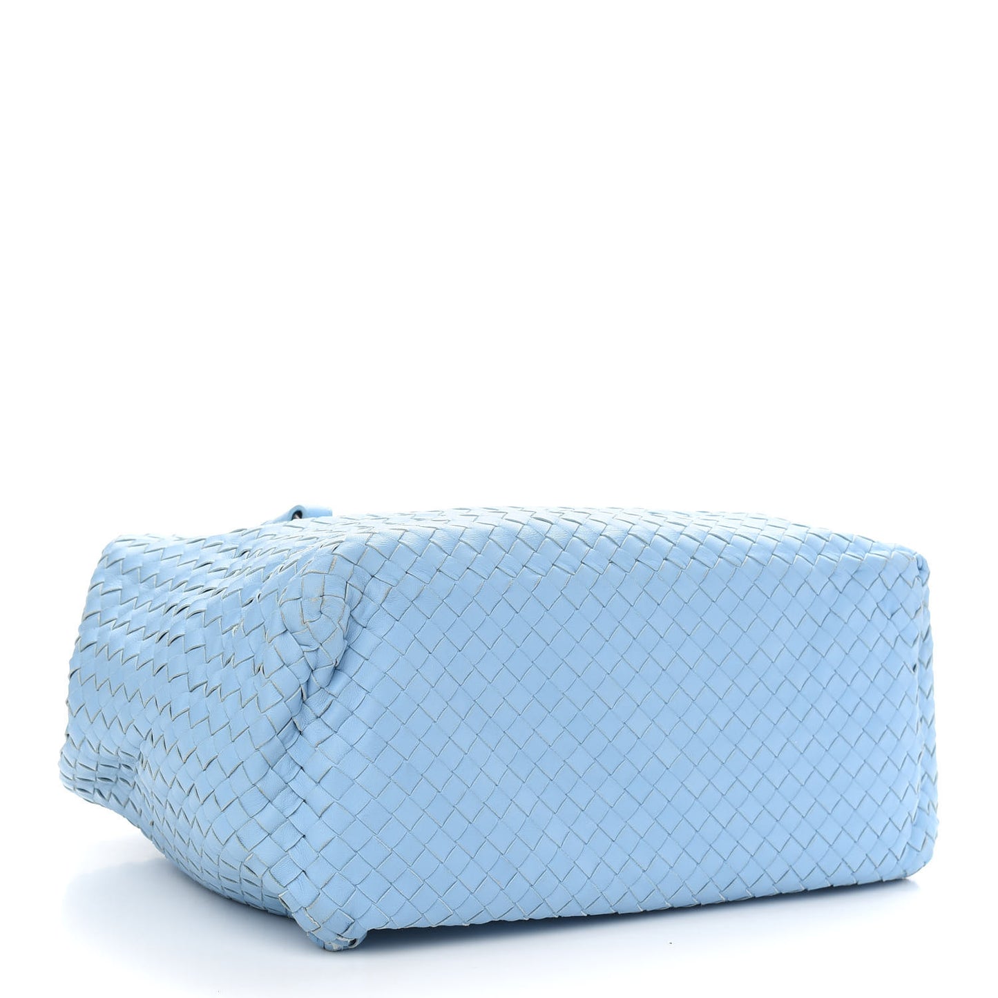 Nappa Intrecciato Brick Tote Ciel