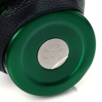Christian Dior X SHAWN STUSSY Stainless Steel Grained Calfskin Aqua Bottle With Strap Multicolor Green Black 6 of 7