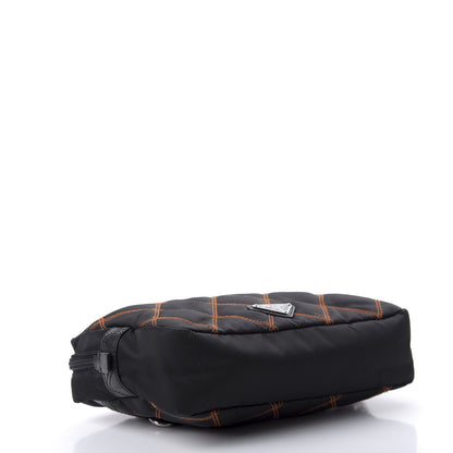 Prada Tessuto Nylon Impunturato Pochette Black 4 of 8