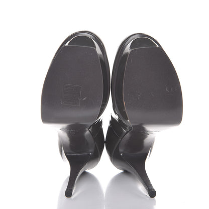 Saint Laurent Patent Tribute 105 Platform Pumps 39 Medium Grey 5 of 15
