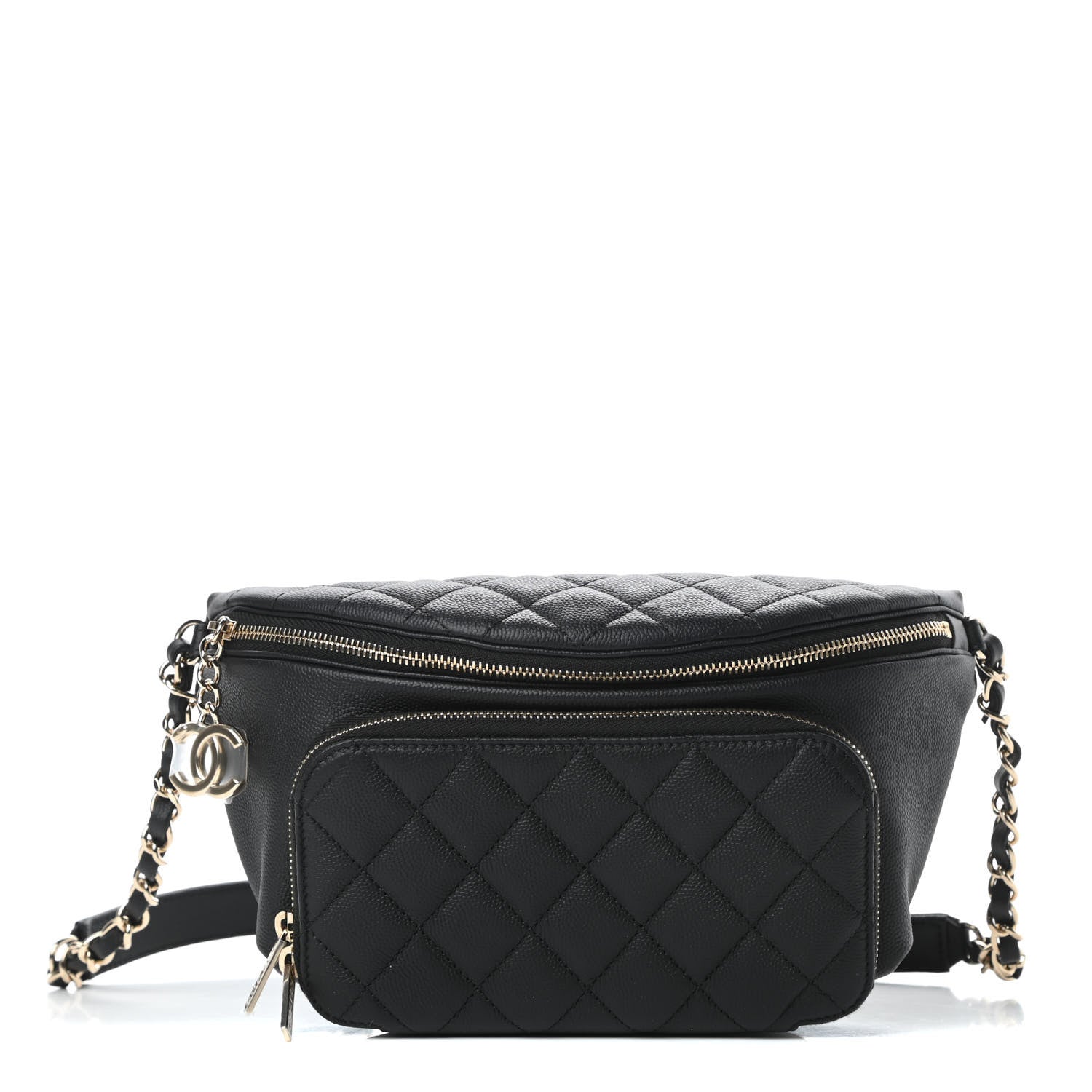 Chanel Caviar Quilted Business Affinity Waist Belt Bag Black 1 of 11