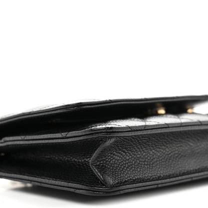Chanel Caviar Quilted Wallet On Chain WOC Black 10 of 12